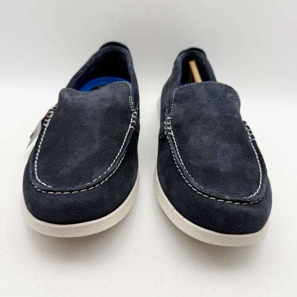 Clarks Mens Flexway Step Casual Sneakers US 8.5 EU 41.5 Navy Blue Suede NWOB main image 5